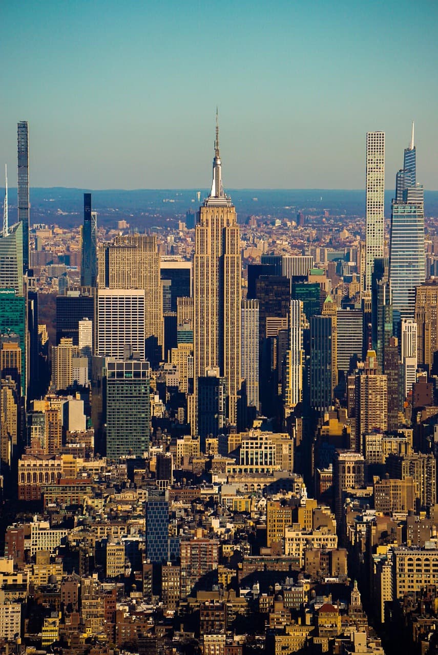 Vue des gratte-ciel de New York